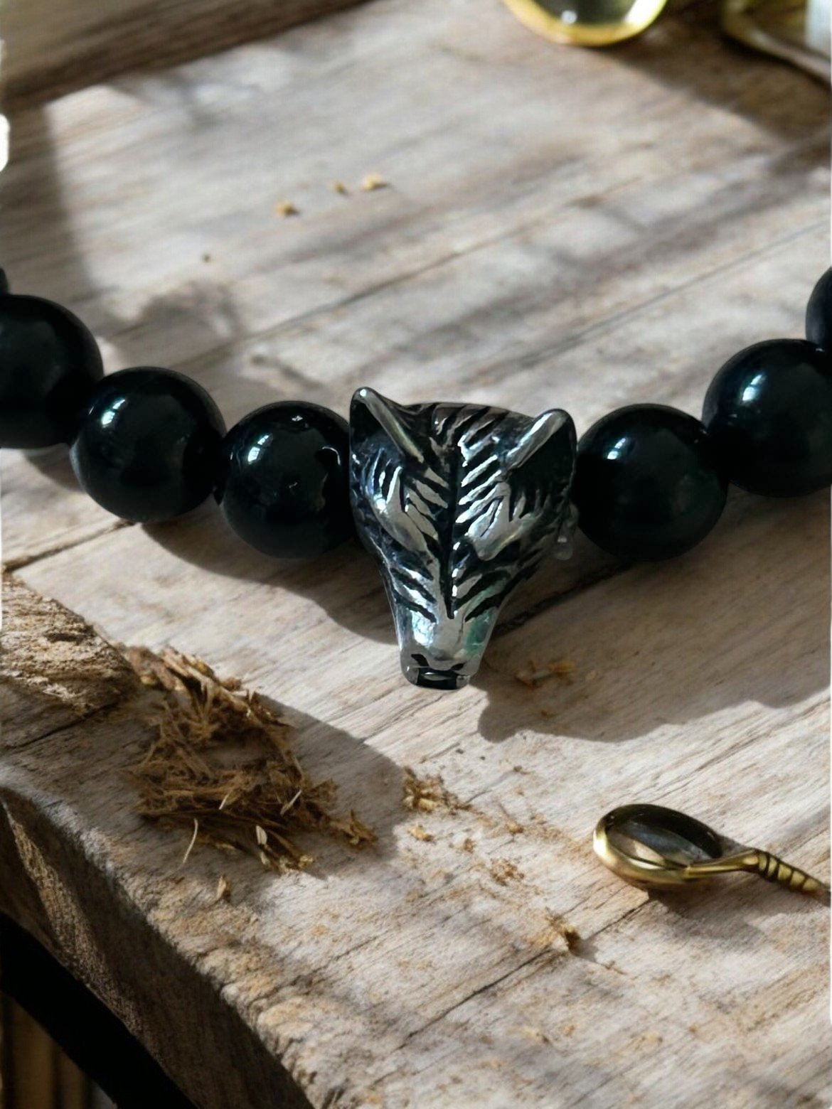 Bracelet Obsidienne Pour Homme(Ancrage et protection) – Image 3