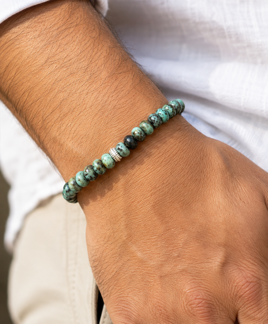 Bracelet Turquoise Pour Homme (Stabilité)