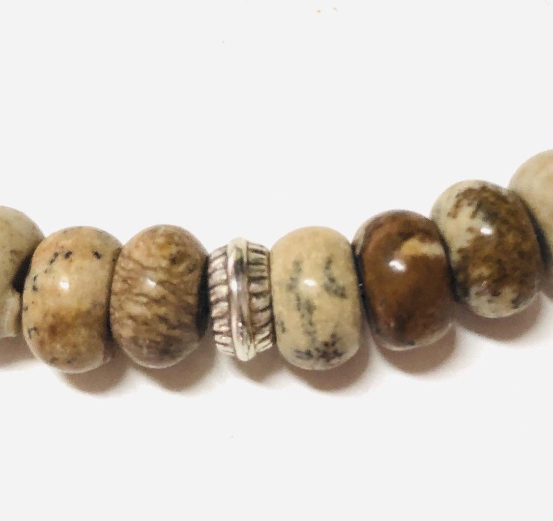 Bracelet Jaspe paysage Pour Homme(Réconfort) – Image 4