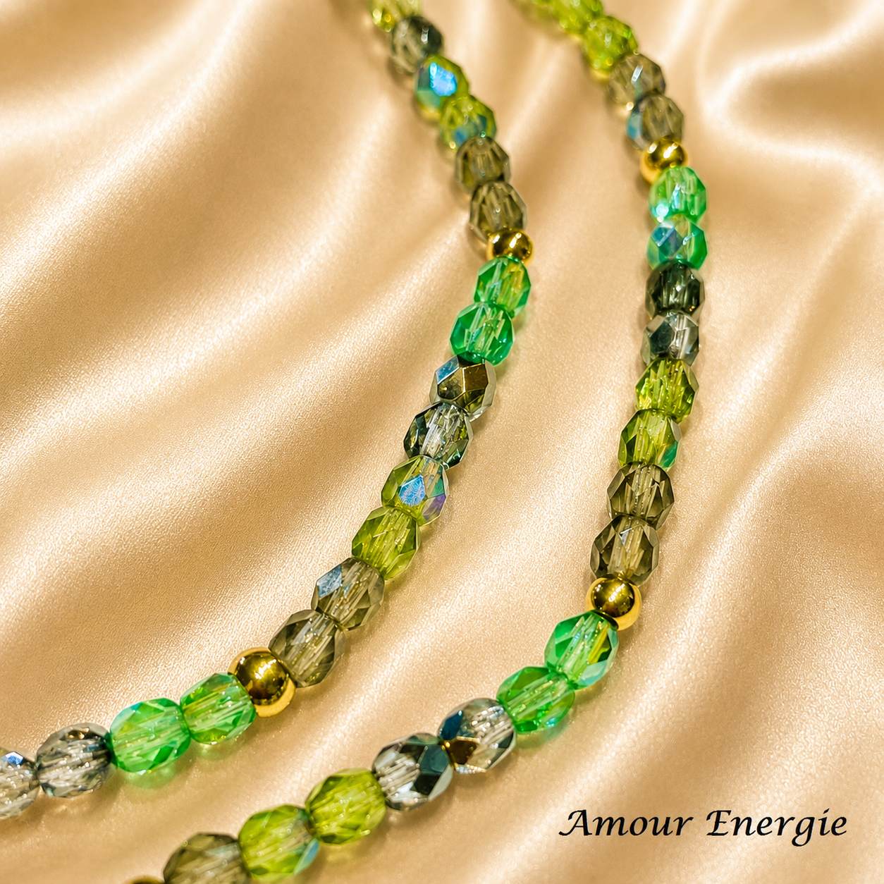 Bracelet 2-en-1 en verre – Éclat Nature – Image 4