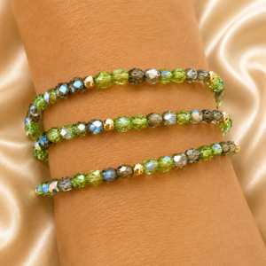 Bracelet 2-en-1 en verre – Éclat Nature