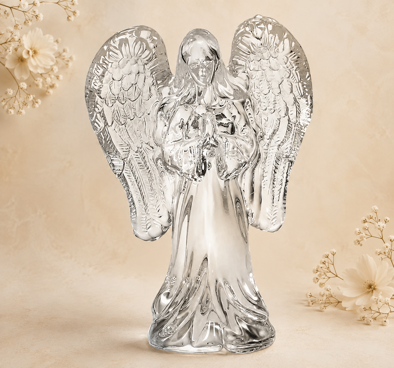 Ange de Verre Ailes Givrées.