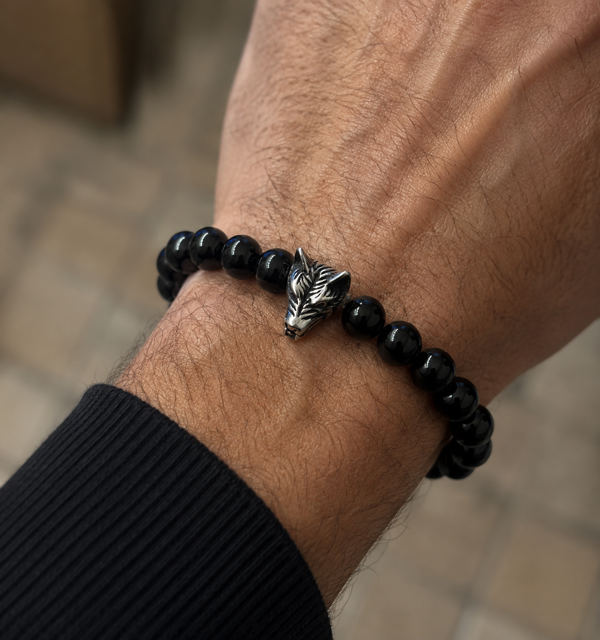 Bracelet Obsidienne Pour Homme(Ancrage et protection)