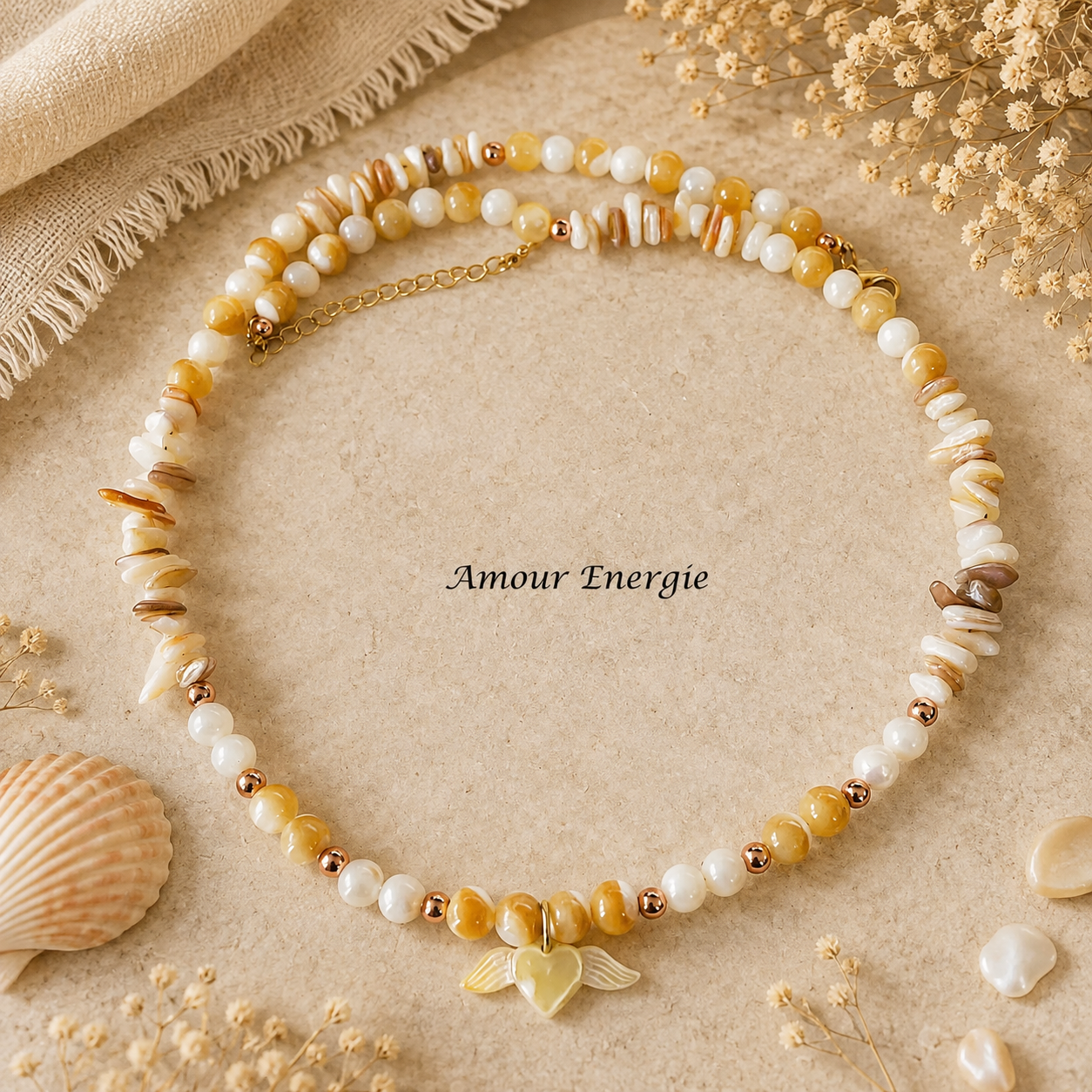 Collier Perles de Nacre Naturel – Image 2