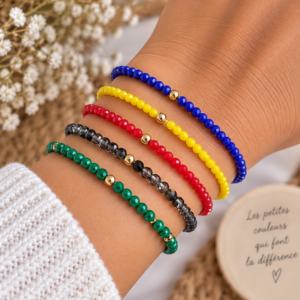 Bracelet en perles fantaisie Cordon ajustable