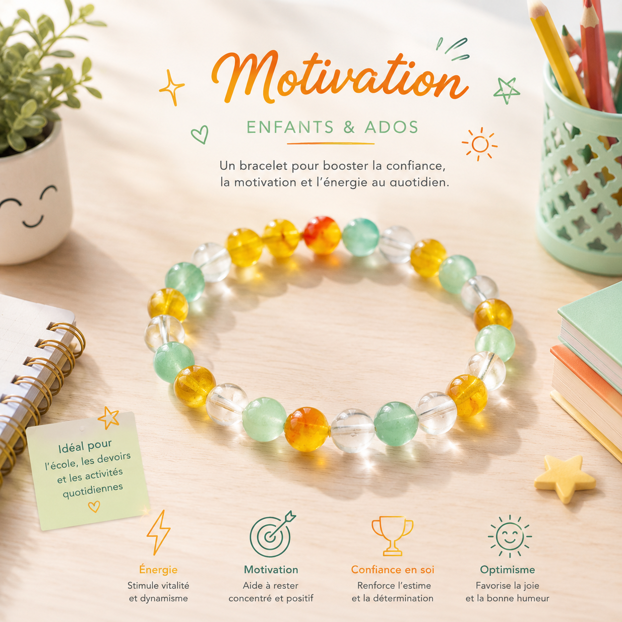Bracelet " Motivation " Confiance & Bien-Être – Image 3