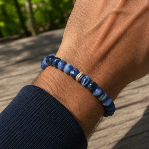 Bracelet Lapis lazuli pour Homme (Protection et sagesse)