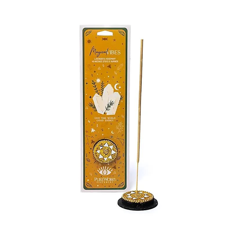Encens Lavande & Romarin Magical célestial avec Porte-Encens – Image 2