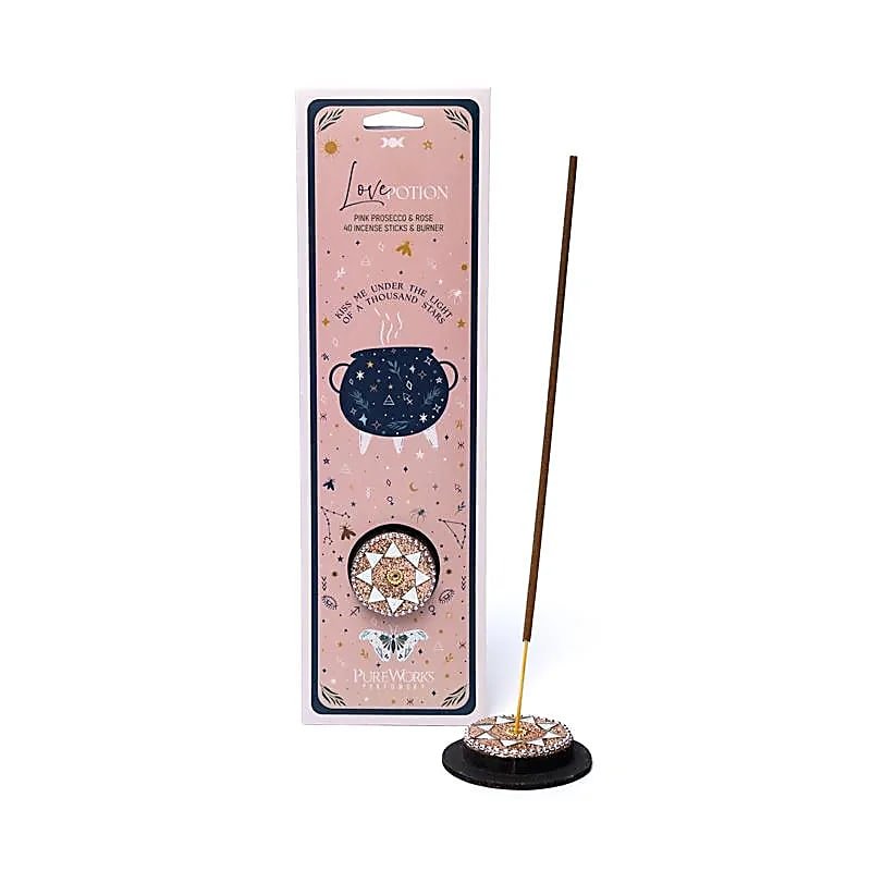 Encens de Rose Célestial Magic Philtre d'Amour + porte encens – Image 2