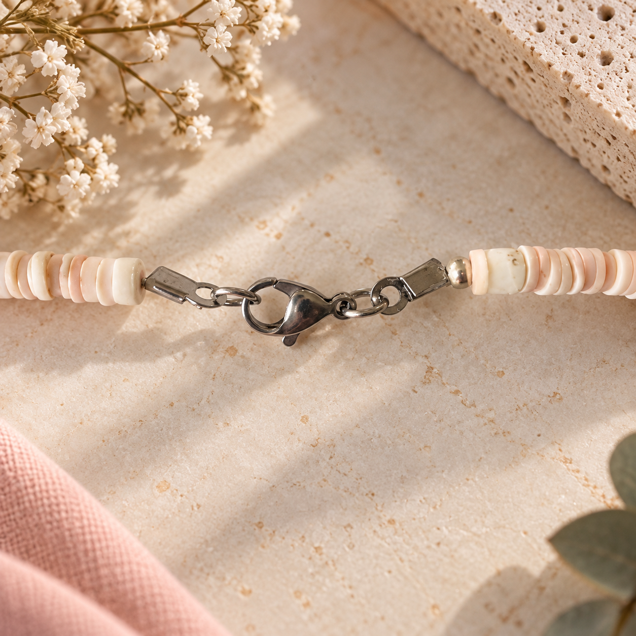Collier en Coquillages Heishi. – Image 4