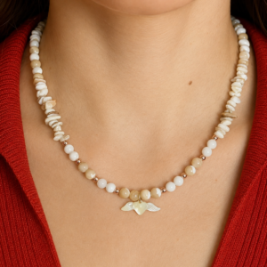 Collier Perles de Nacre Naturel